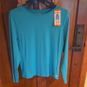 Hang Ten Women's Aqua Long Sleeve Tee